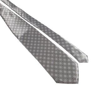 Bordeaux Men Necktie Accessory Shiny Silver Office Work Casual Dad Gift